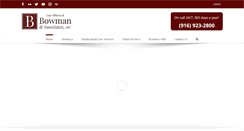 Desktop Screenshot of bowmanlaborlaw.com